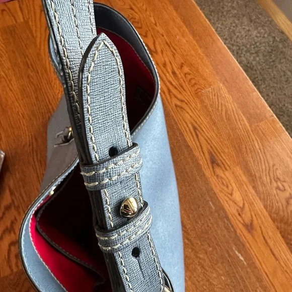 Dooney & Bourke Blue Hobo Bag - Picture 6 of 9